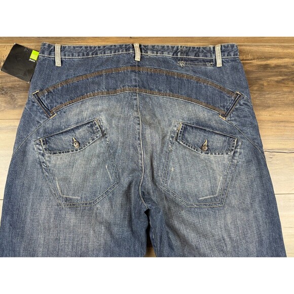 VTG Y2K NWT Marithe Francois Girbaud Circulator SZ 38M Baggy Men's Jeans BKW27K - Picture 3 of 12